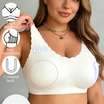 Plus Size Seamless Workout Tops Push Up Bra - Image 3