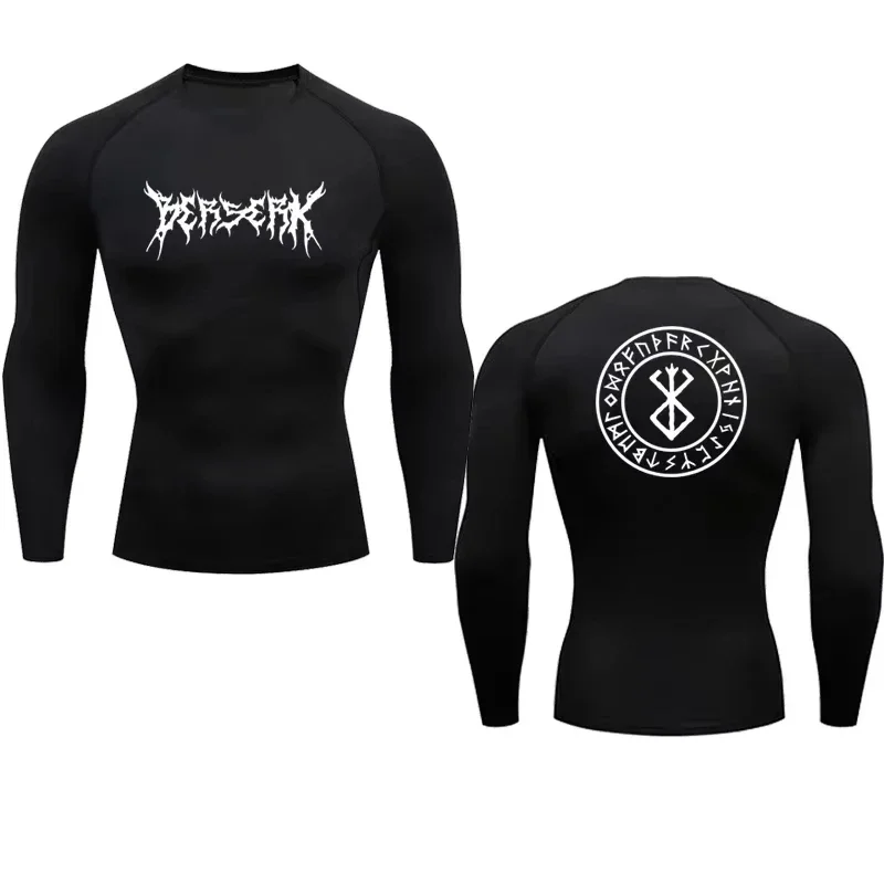 T-shirt de compression pour homme Berserk Anime, séchage rapide, protection anti-UV, haut de fitness élastique pour l'été