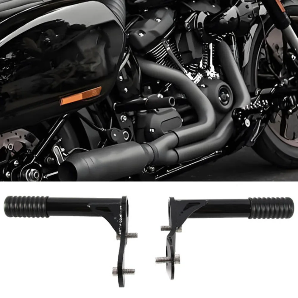 Motorcycle Rear Crash Bar Passenger Foot Peg Black Bumper for Harley softail Street Bob FXBB Standard Low Rider FXLRS 2018-2026