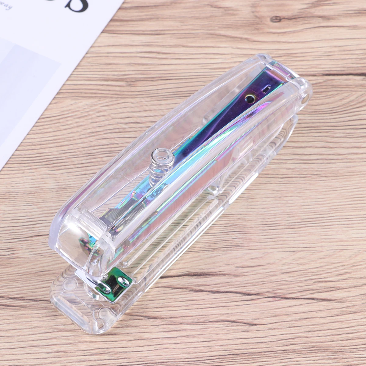 

Desktop Stapler Gift Office Modern Design Portable For Backpack With Stapling Nails Functional Decorative School
