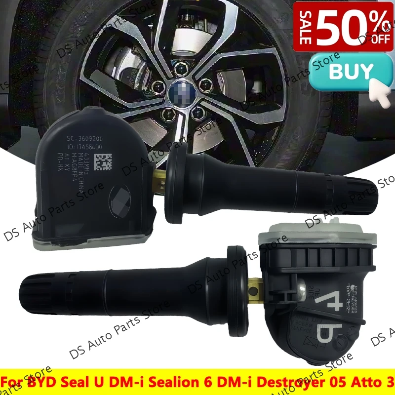 

Для BYD Seal U DM-i Sealion 6 DM-i Destroyer 05 Atto 3 Dolphin Датчик давления в шинах OEM SC3609200 SC-3609200