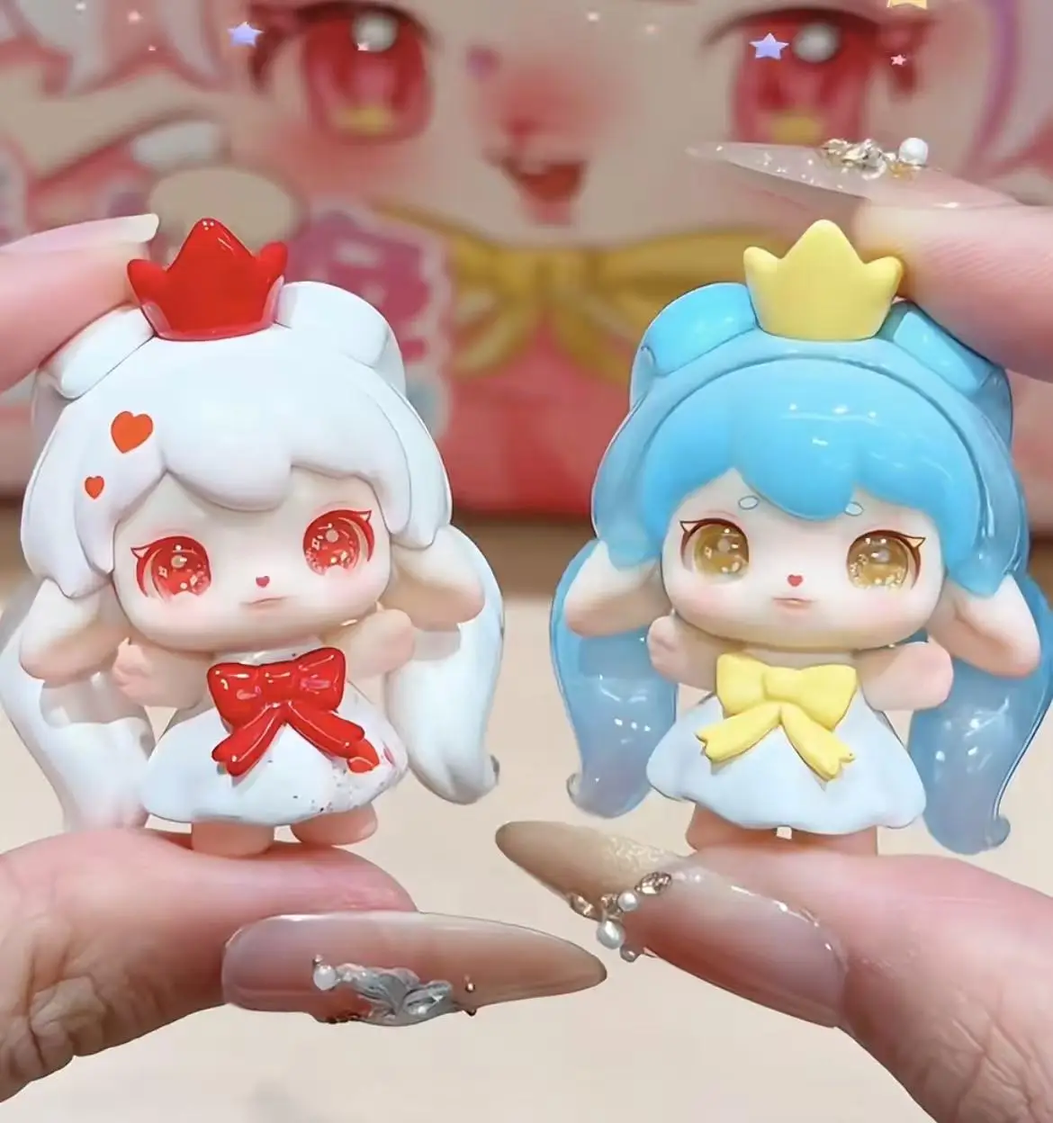 Genuine RUBY Hello Bunny Cute Mini Figure Doll PVC Cartoon Figurine Miniature Home Decoration Ornament Gift view 4