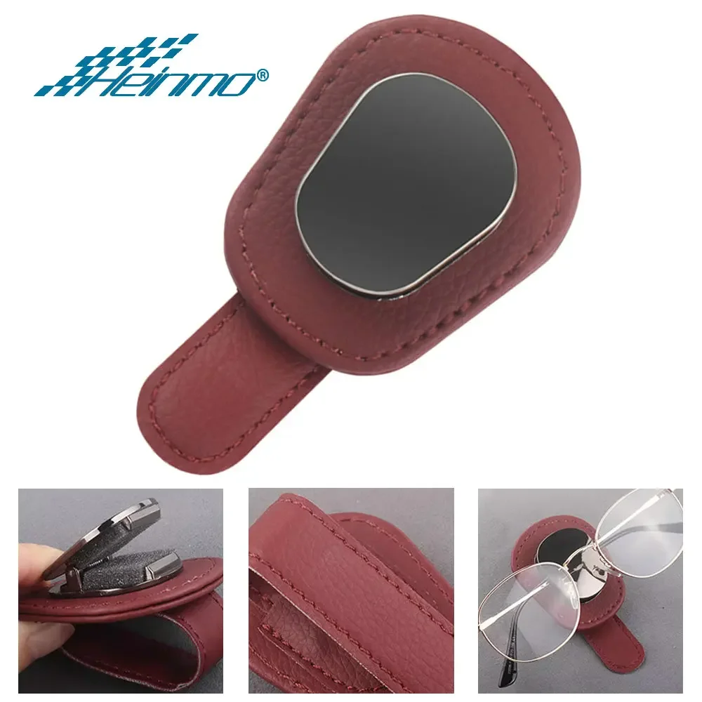 

Car Eyeglass Storage Clip Sun Visor Sunglasses Holder Super Fiber Leather For Auto Interior Accessories Car Eyeglass Holder