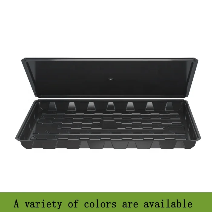 다공성 ABS 플라스틱 수경재배 트레이 묘목 및 클론 화분 채소 트레이와 뚜껑 포함 농업용 온실용