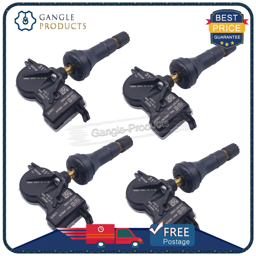 Sensor TPMS para Jeep Renegade Sistema Monitor de Pressão dos Pneus, 68331239AA, 315MHZ, 2018, 1 Pc, 4Pcs