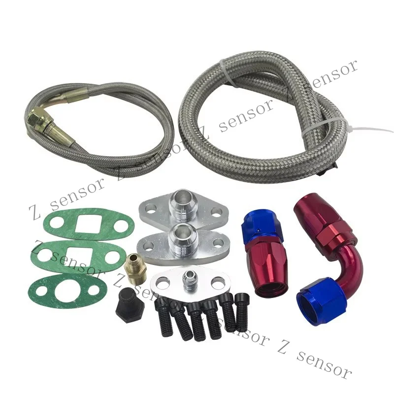RRR+  AN10 AN4 Turbo Oil Feed Return Line Kit Toyota Supra 1JZ 2JZ GTE Single Turbo