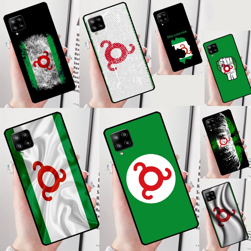 Ingushetia Flag Funda For Samsung Galaxy A54 A53 A52 A14 A24 A34 A13 A23 A33 A12 A22 A32 A42 A51 A71 Case