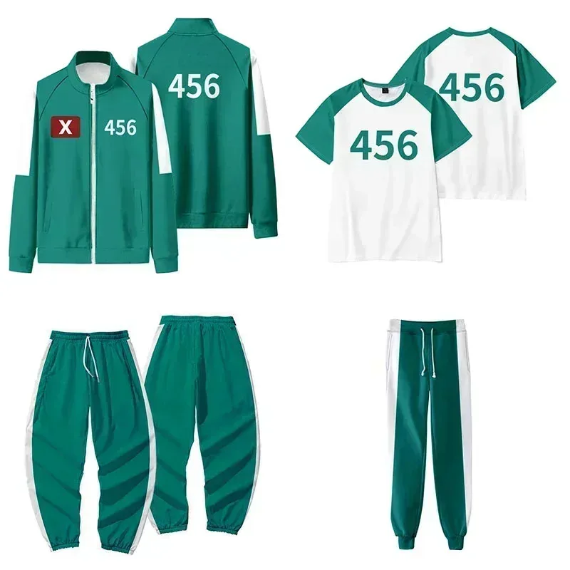 A2025 جديد كالاماري لاعب الحبار سيونغ جي هون تأثيري حلي 456 ألعاب رياضية تمويه ملابس للحفلات الهالوين ★   هاكسيبا.