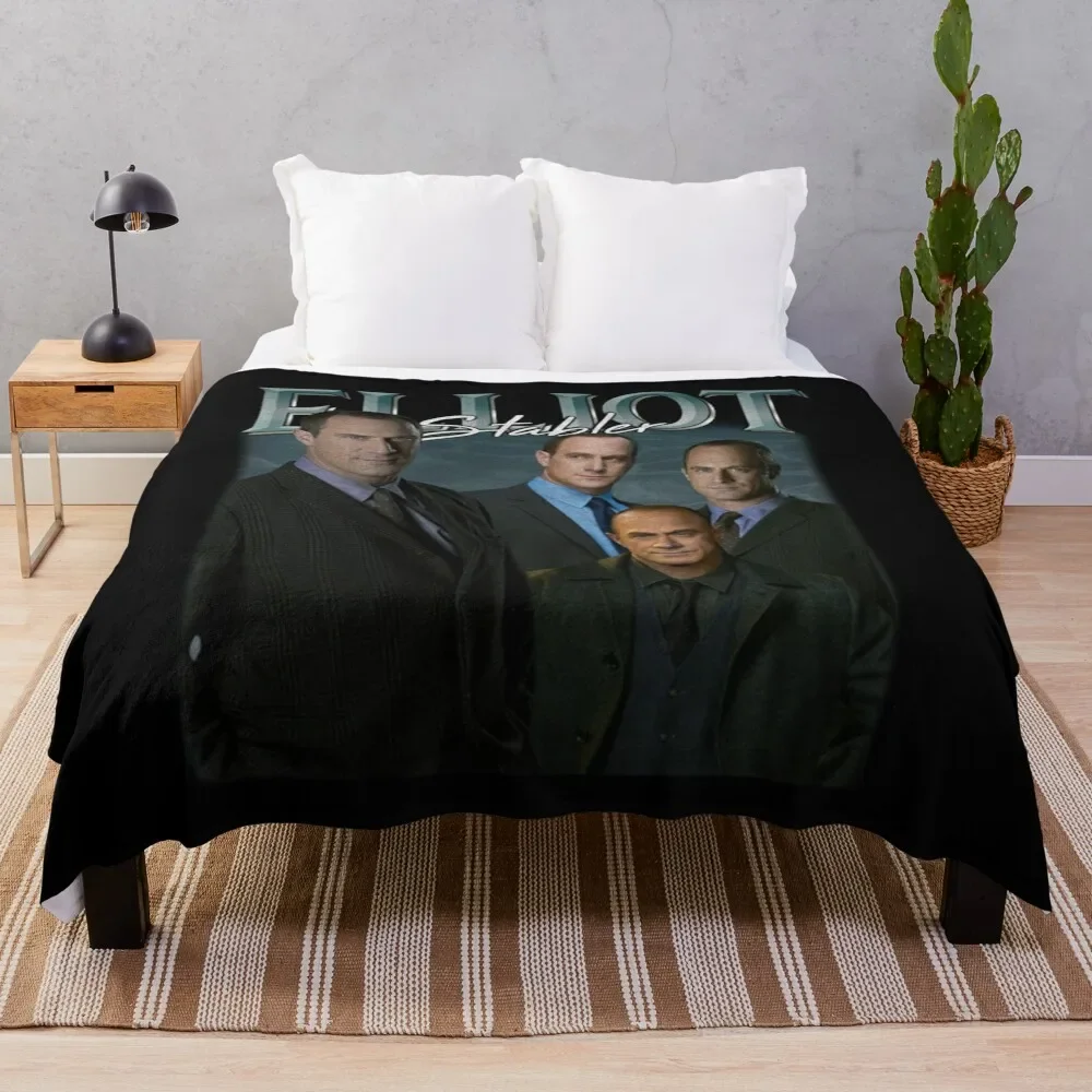 

Elliot Stabler Throw Blanket Cozy Sofa Blanket for TV Watching Napping