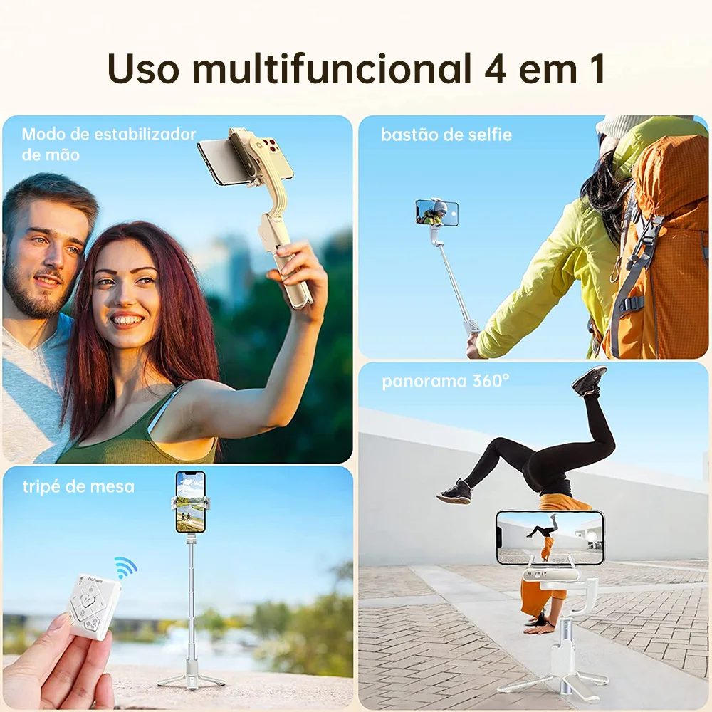 Hohem ISteady Q Handheld Gimbal Stabilizer 360° Rotating Adjustable Phone Selfie Stick APP Control For Smartphone - Image 6
