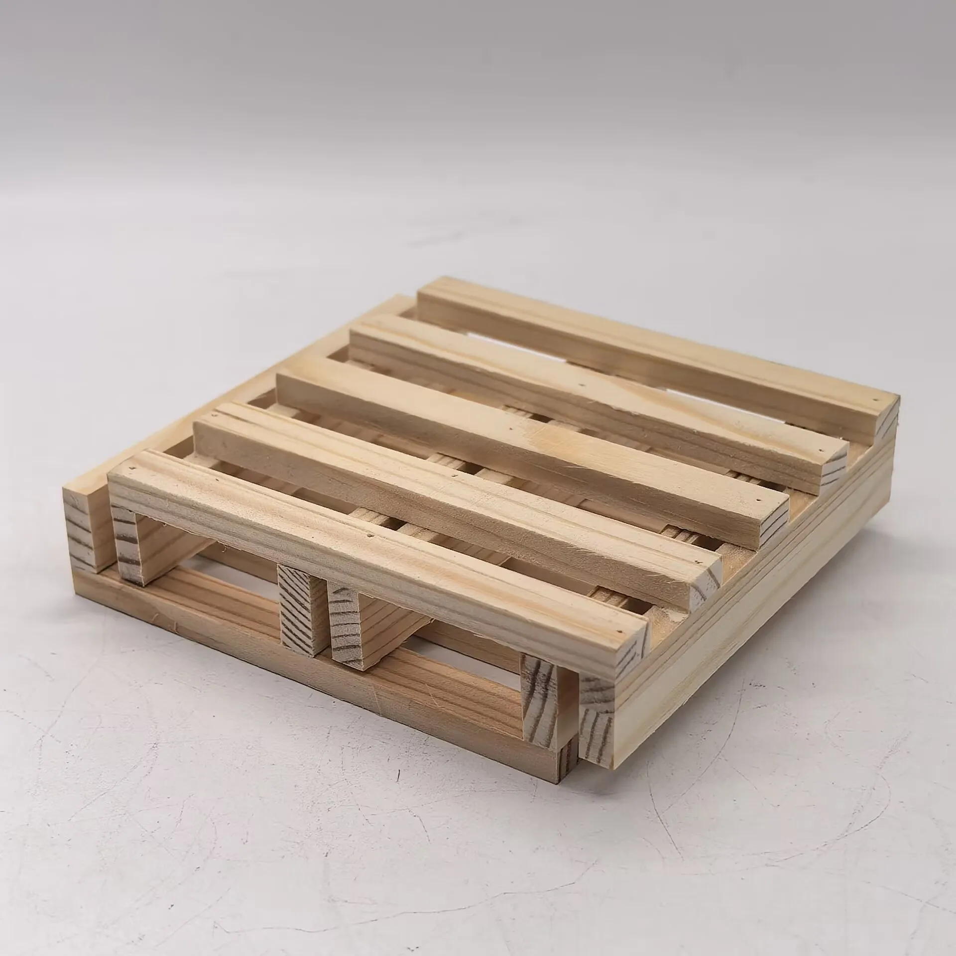 2 pcs LESU Wooden Pallet Accessories for 1/14 Hydraulic Linder Forklift for Tamiya Remote Control Tractor Truck Trailer Th16512