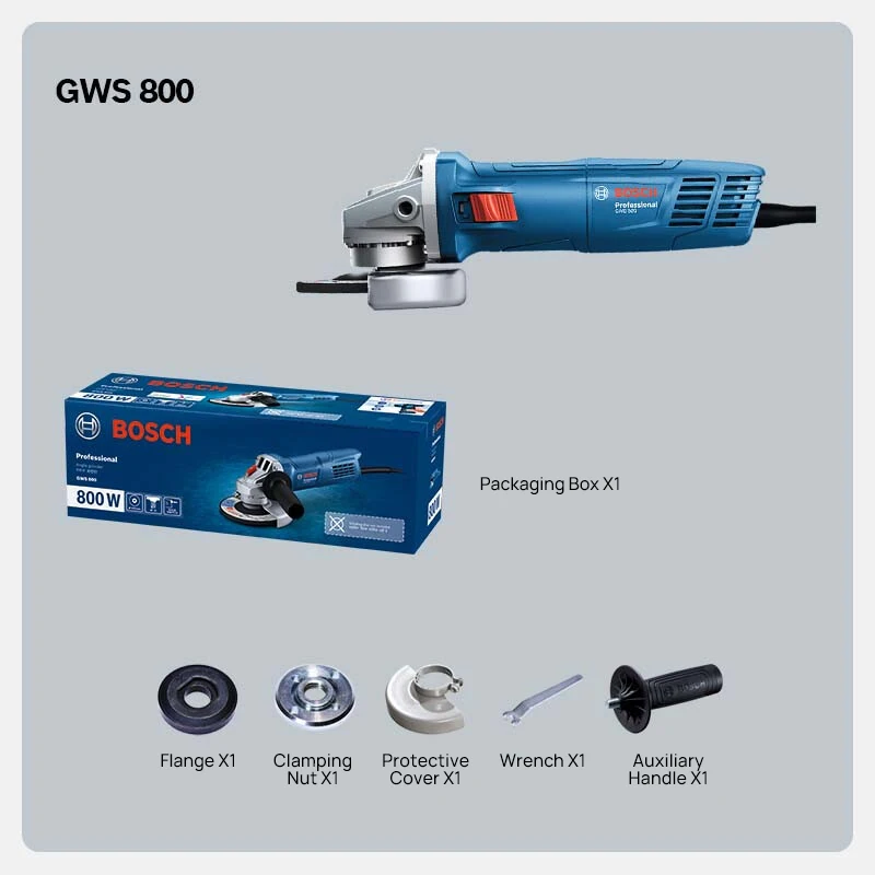 BOSCH GWS 800 angle grinder, cutting machine, polishing machine, polishing machine, 800W