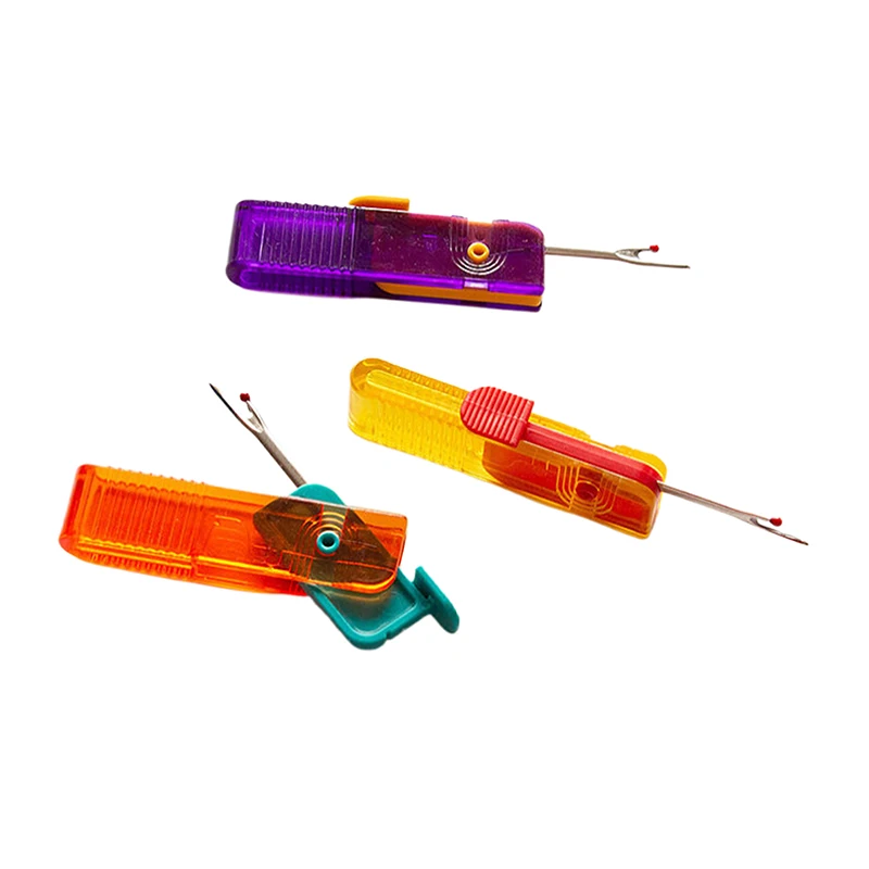 Cortadores de hilo de acero inoxidable, destripador de costuras, cuchillo para quitar puntadas, herramientas de costura artística, accesorios de costura DIY, 3 uds.