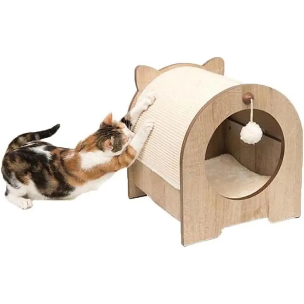 

Premium 30x32x29cm Cat Scratching Post with Jumping Platform for Indoor Cats