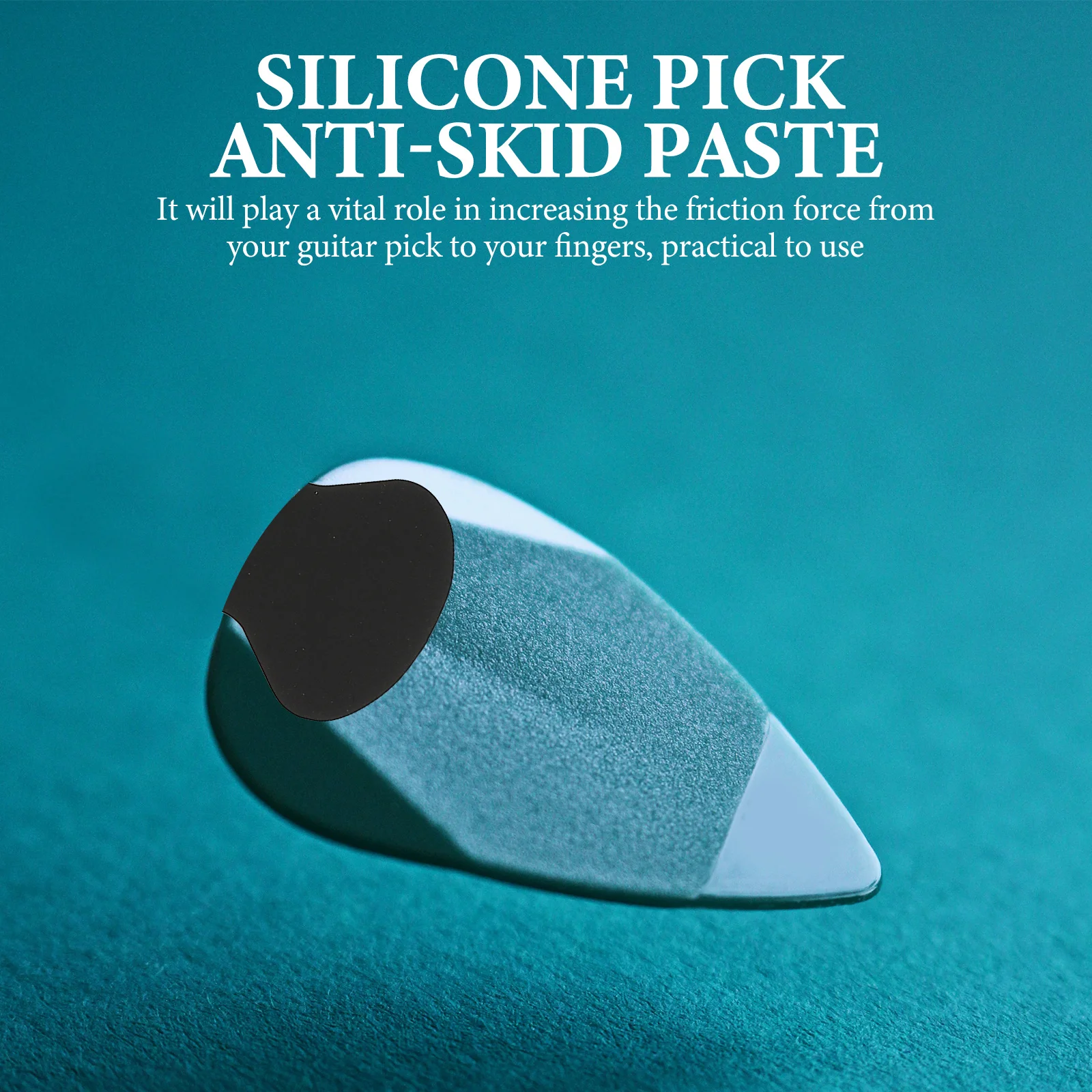20 قطعة من مقابض اختيار الجيتار ذاتية اللصق من إيفا وسادات مضادة للانزلاق تزيد من الاحتكاك ومنع السقوط ملحقات اختيار الجيتار باللون الأسود