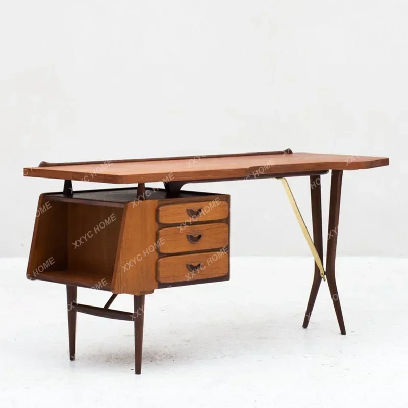 HMJc Medieval solid wood desk Medieval retro   writing desk   desk personalized writing table