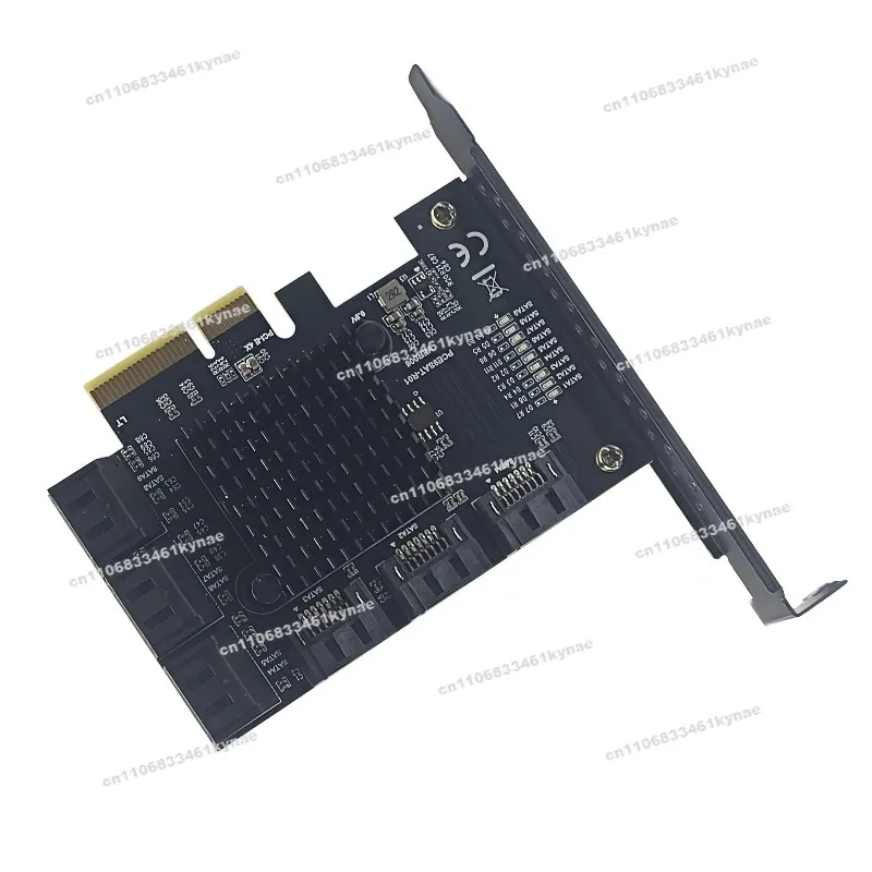 Suitable for PCIE 1X 4X To 9 Port SATA3.0 Serial Port 6Gbps Expansion Card PCI-E3.0 GEN3