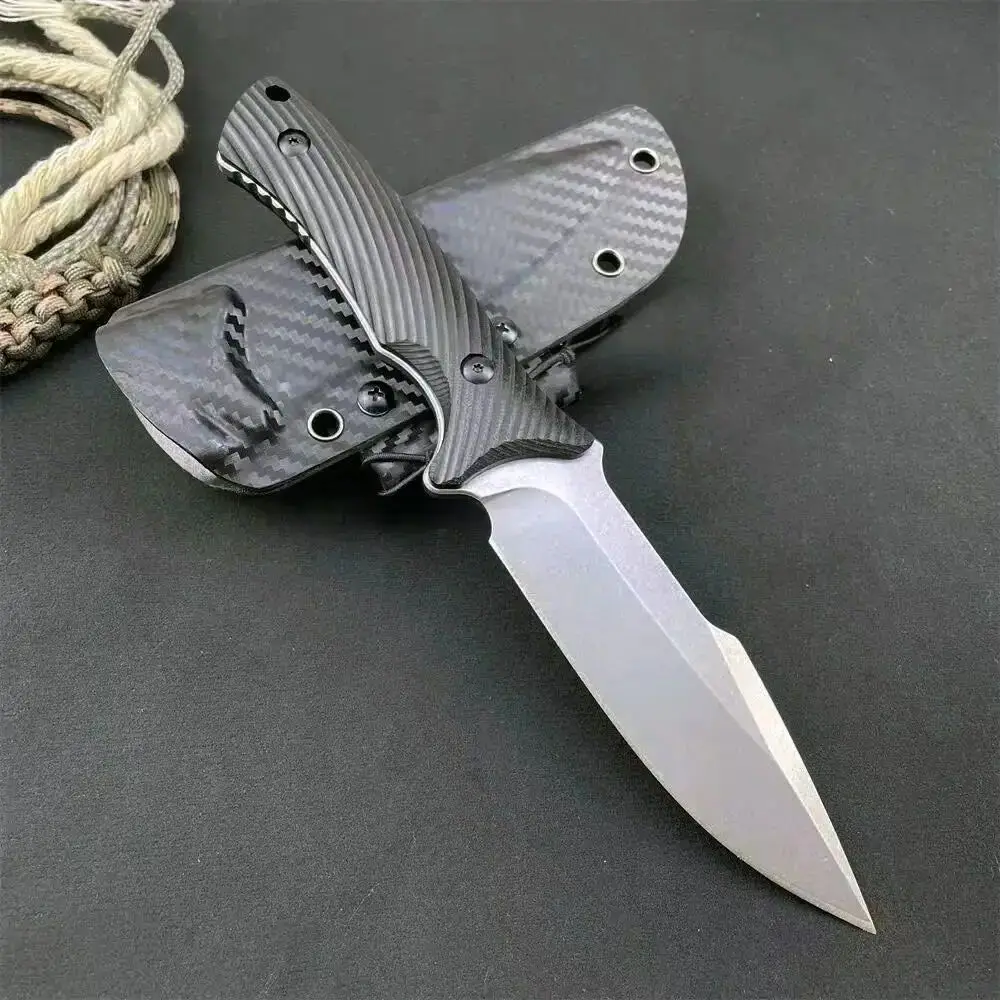 

Trskt 440C Outdoor Knife,Camping Hunting Knife,Survival Tool Rescue Knives ,G10 Handle With Kydex Sheath Dropshipping