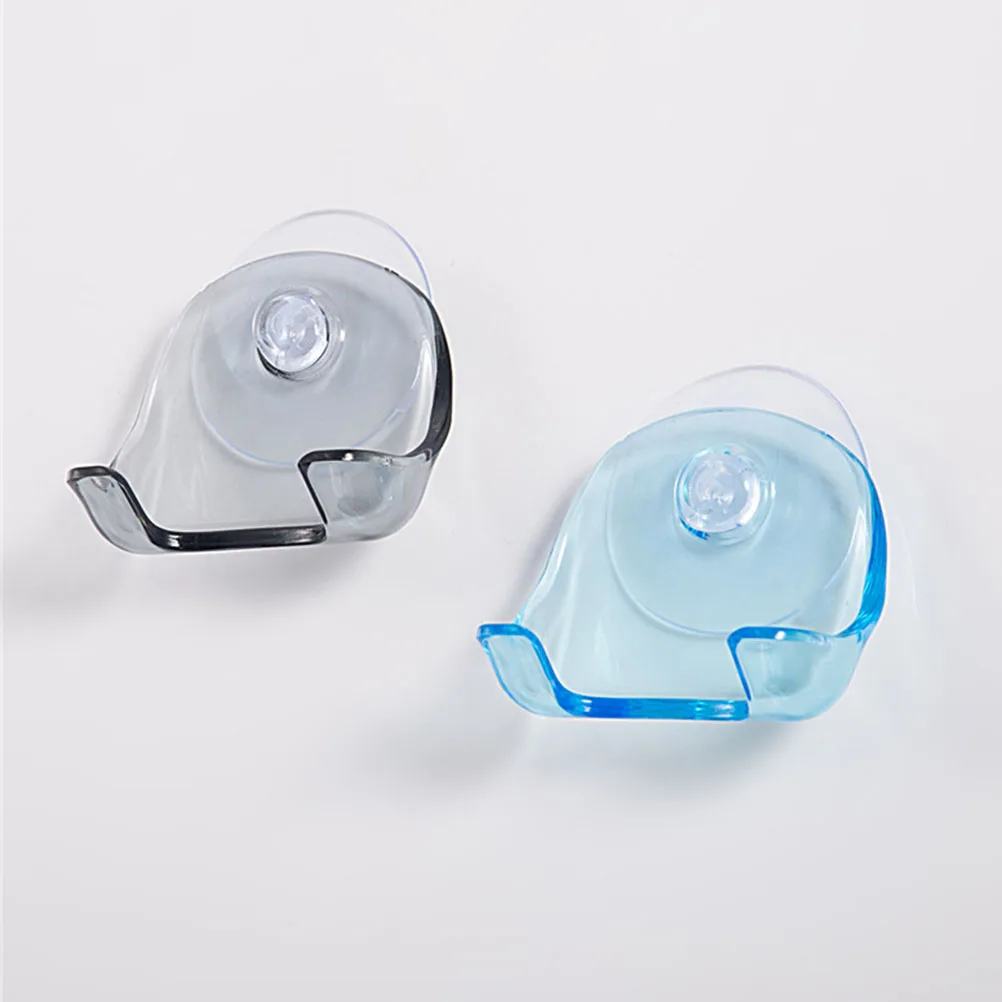 

2pcs Razor Hygienic Shaver Suction Cup Wall Mount Organizer Non Rust Shaver Holder Shower Bathroom Kitchen Use