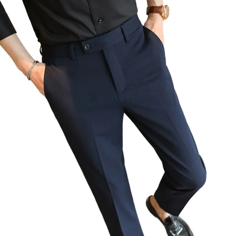 2024 New Autumnr Fashionable Versatile Small Foot  Business Casual Pants,  Gentlemanly and High-endl Pantalon Hombre /pantalones