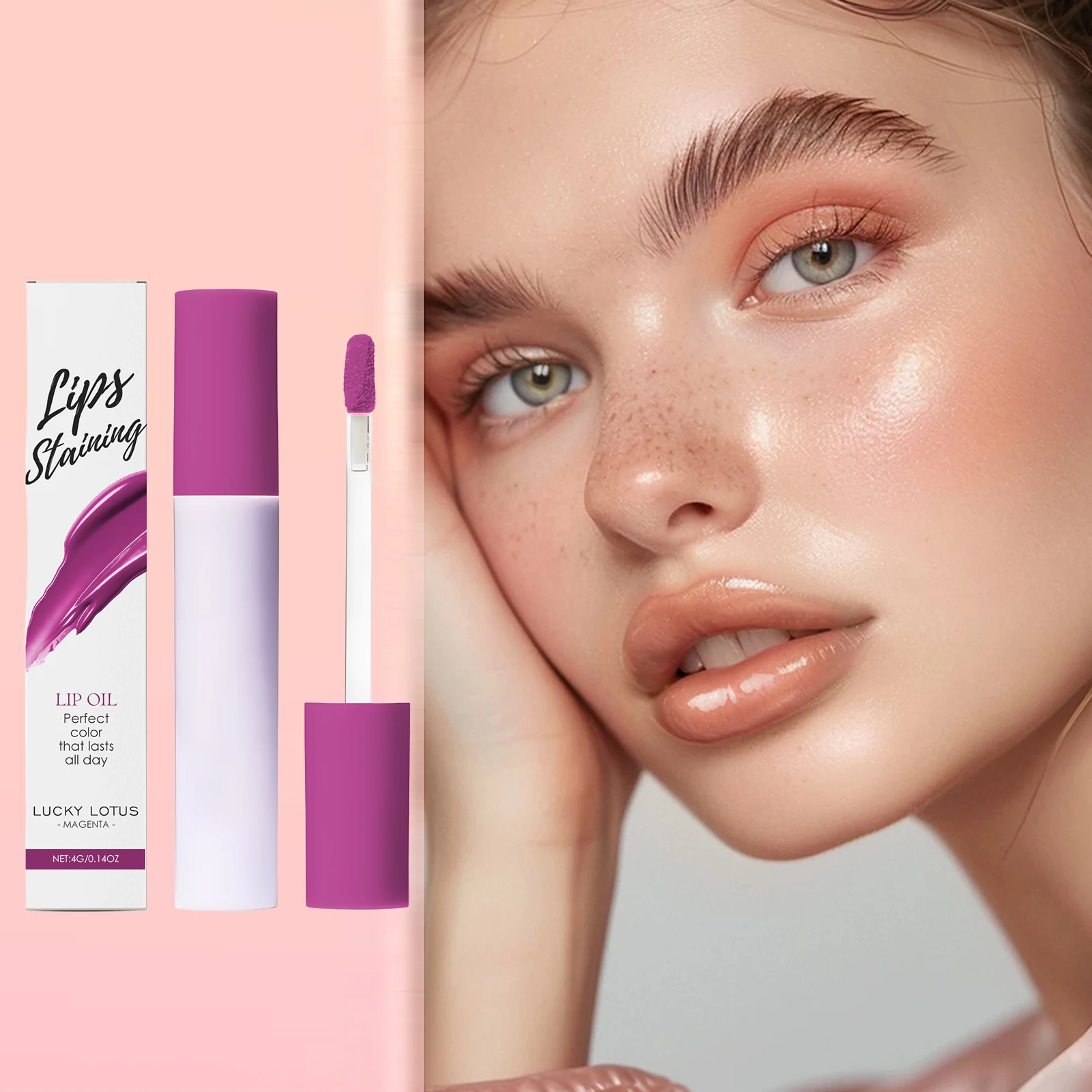 Aceite Labial Brillante Hidratante, Bálsamo Labial Voluminizador, Elimina Líneas de Expresión, Protección Labial, Exfoliante, Suero de Aceite Brillante