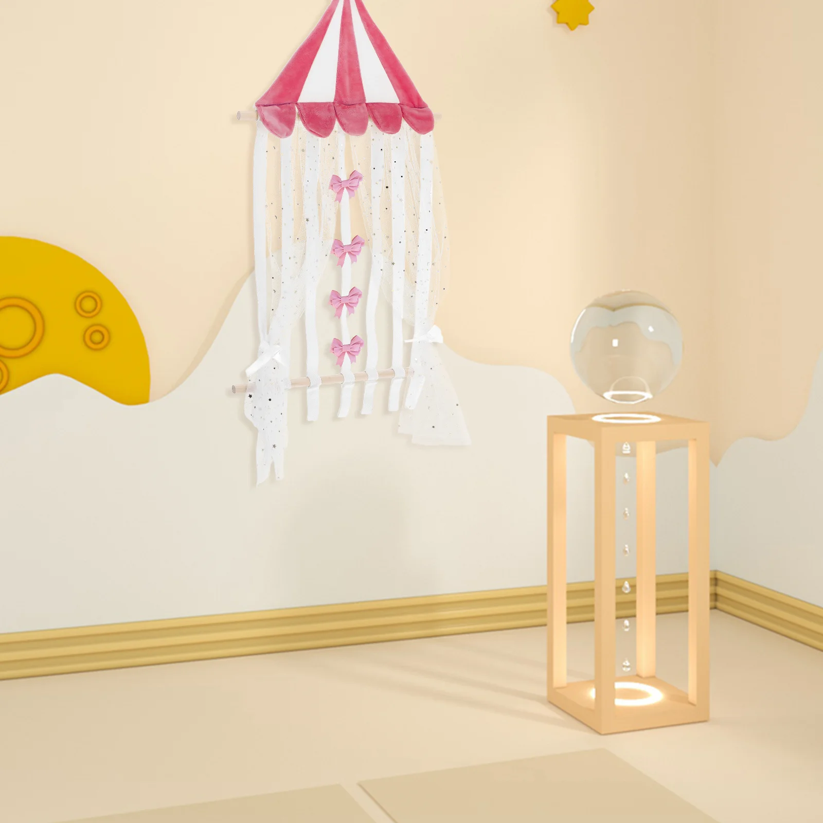 

1 шт., держатель для детской повязки на голову, аксессуары для детских волос, органайзер, милая нескользящая стойка для хранения для маленьких девочек, банты для волос, зажимы