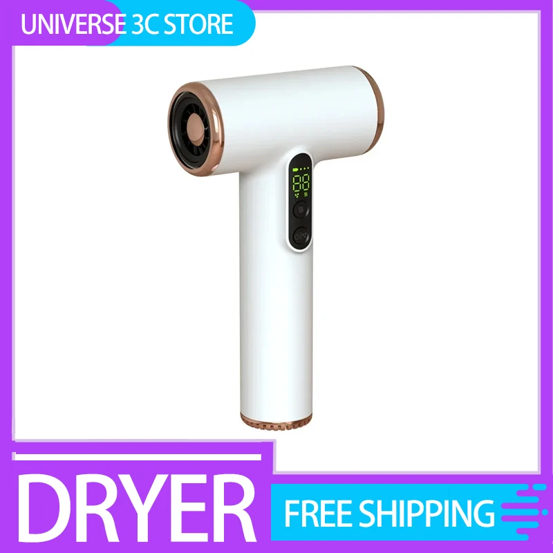 Wireless Baby Hair Dryer For Infant Low Heat Gentle Air Rechargeable Usb Small Dropship Hairdrier Visual Power Consumption