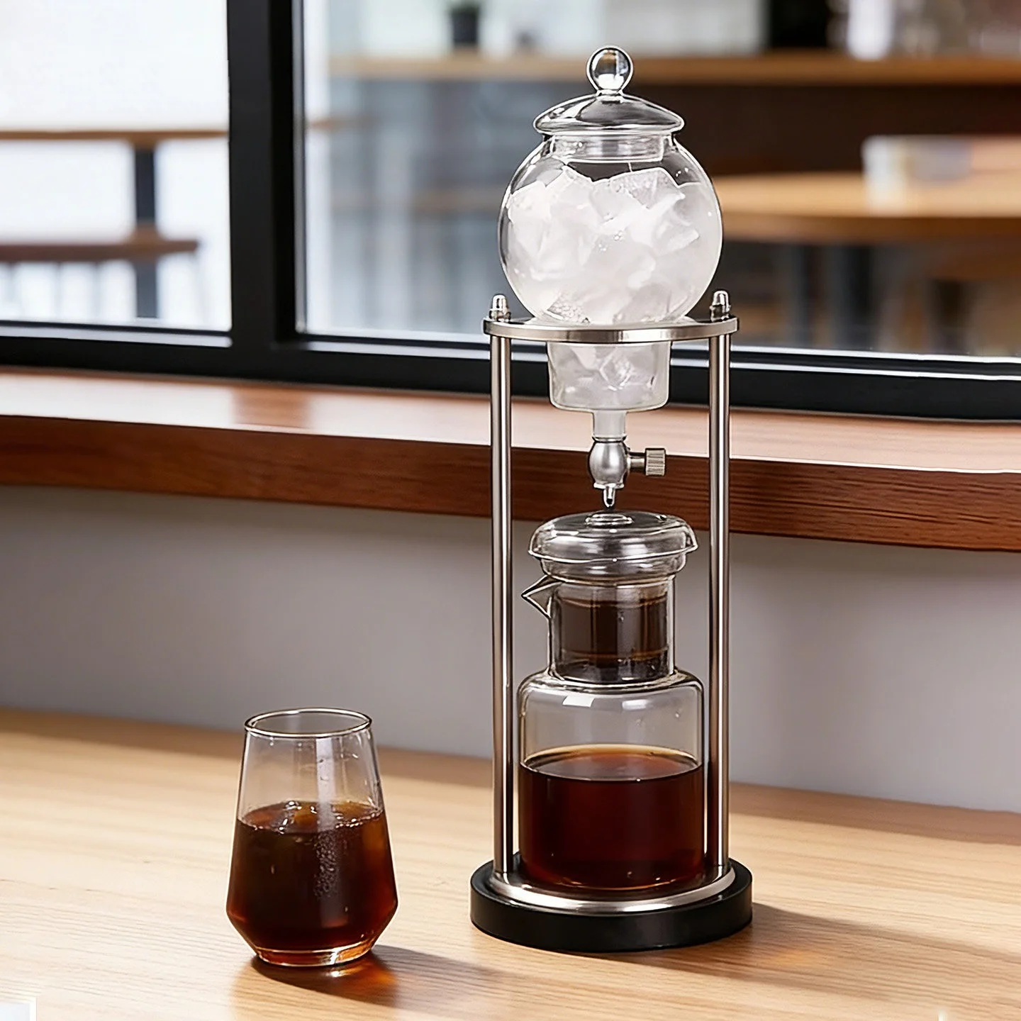 Coffee Tea Brew - إبريق قهوة زجاجي على الطراز الياباني