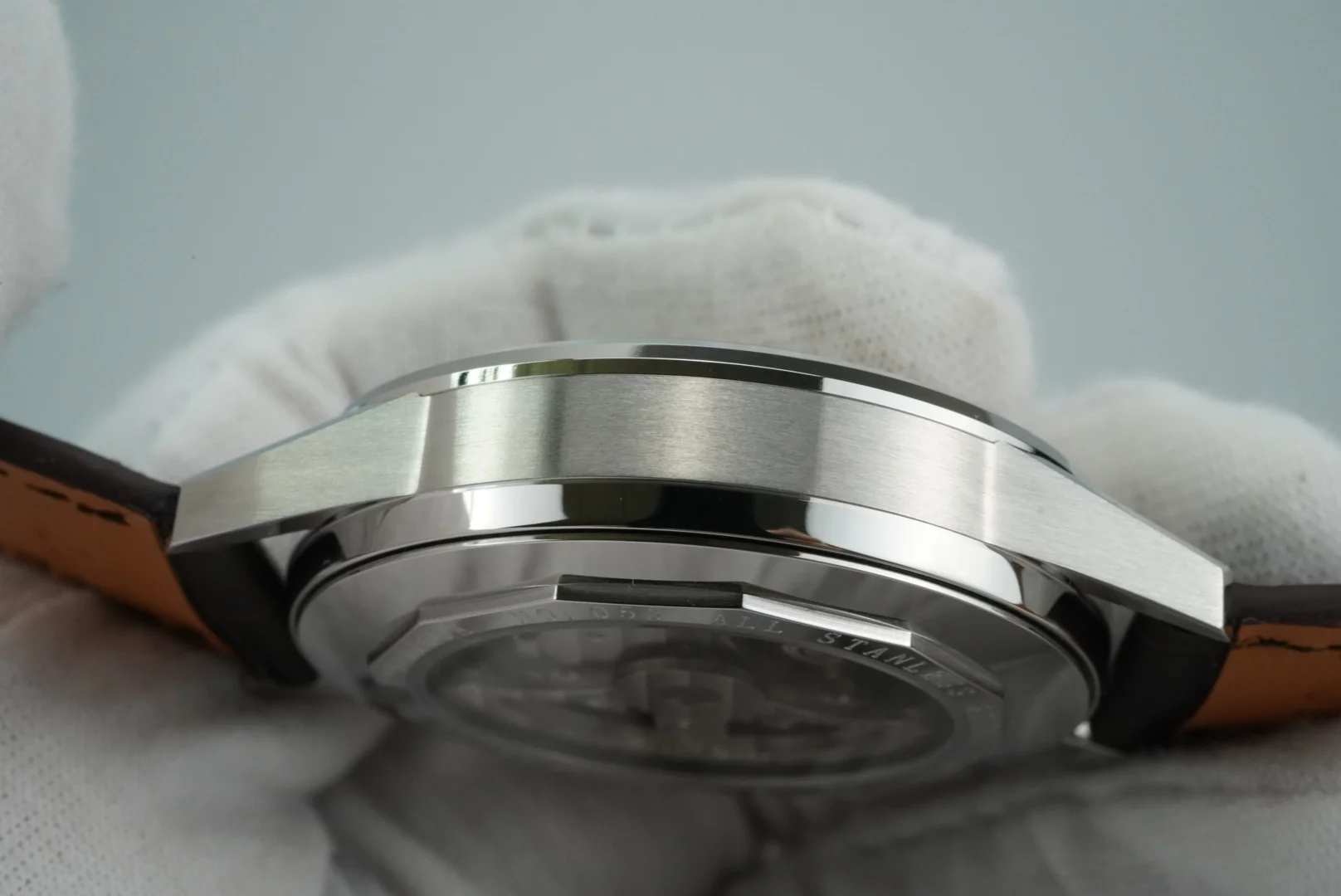 Eniton relógios mecânicos pulseira de couro aço inoxidável 316l 8217 movimento relógio automático 5atm luxo à prova dwaterproof água relógio automático