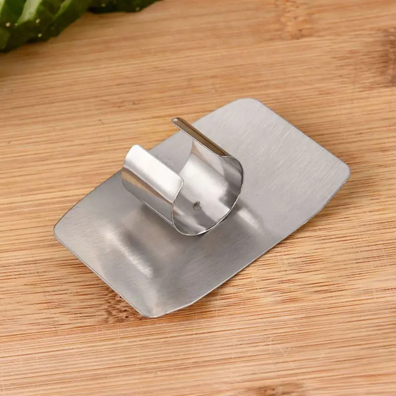 Kitchen Finger Hand Protector Guard Stainless Steel Chop Slice Shield Anti Cut Utensils