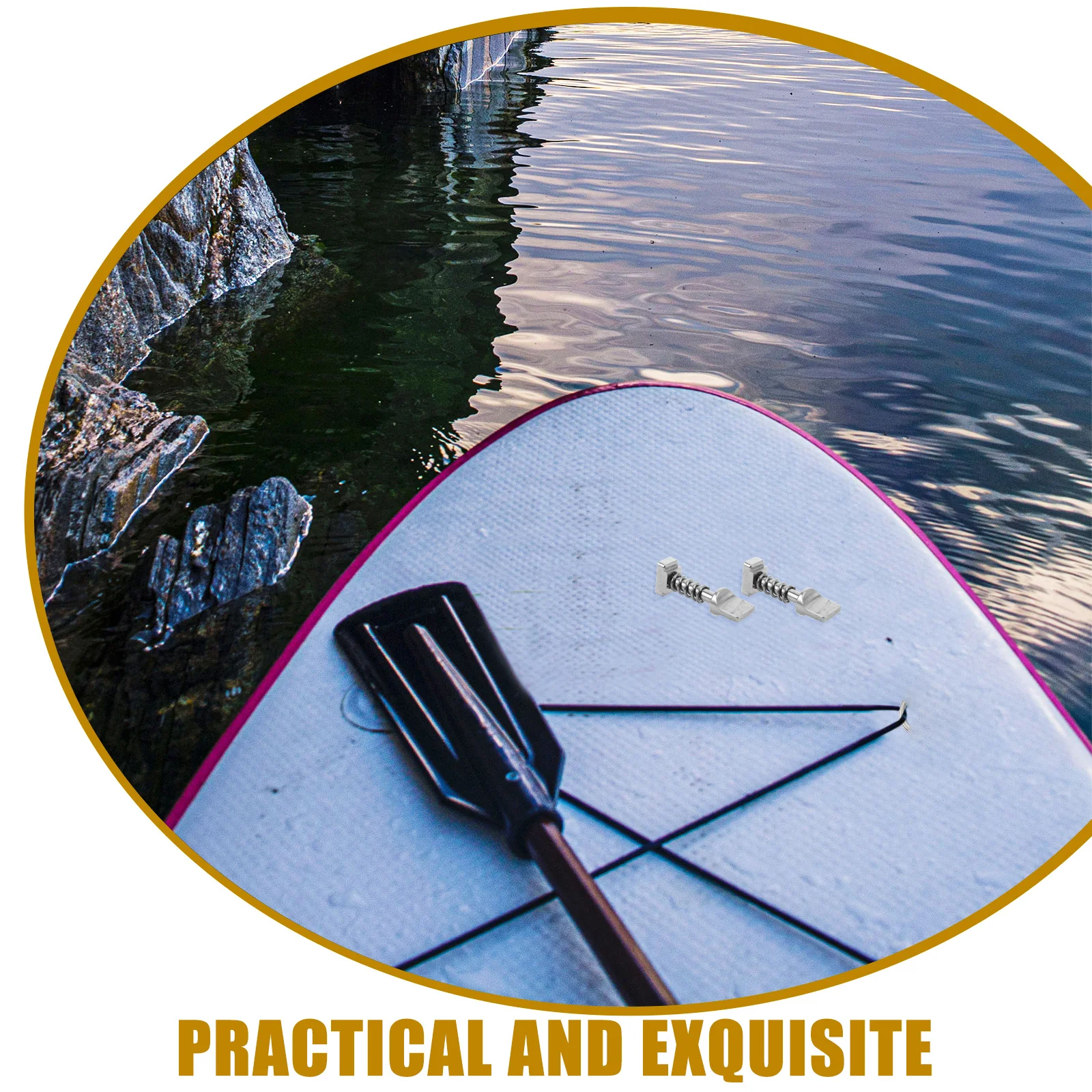 

2Pcs Surfboard Fins Screws Stainless Steel No Tool Quick Release Paddleboard Replacement Parts Sup Longboard Accessories