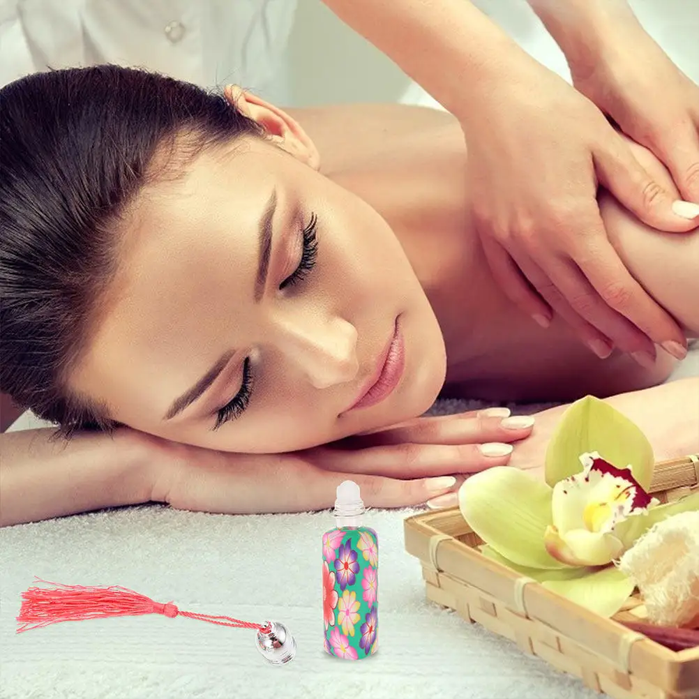 

8Pcs Frosted Essential Oil Roller Bottles Leakproof Travel Glass Subpackaging Roll-on Bottles Refillable Perfume Storage