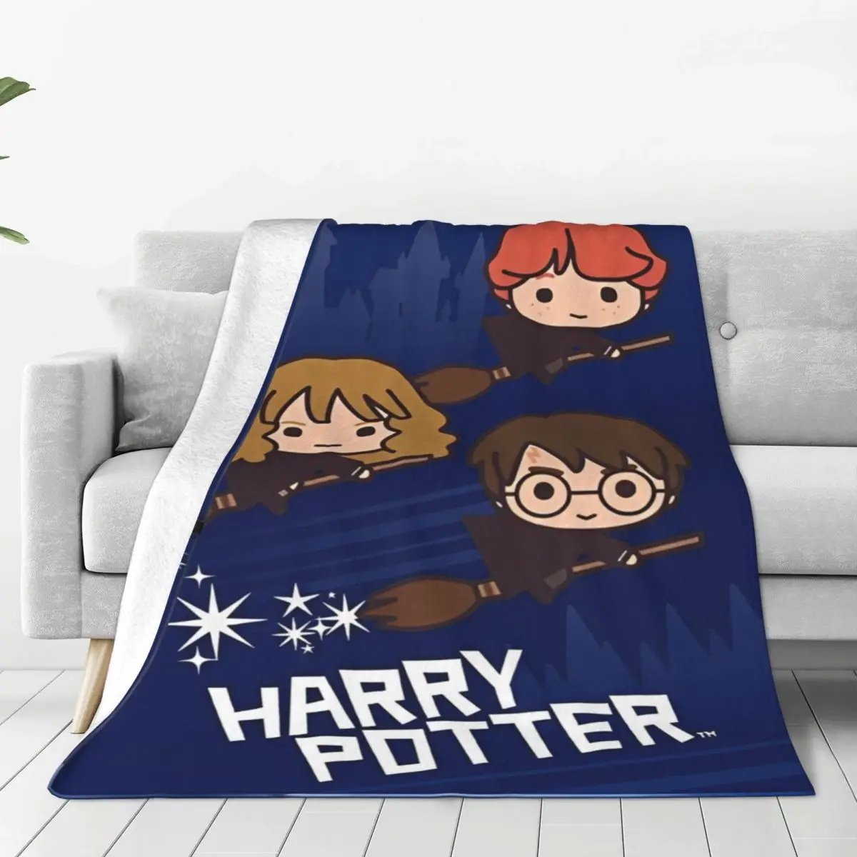 Love Gifts Harrys Potters Magic School Things Throw Blankets Soft Cozy Microfibre Throw Blanket