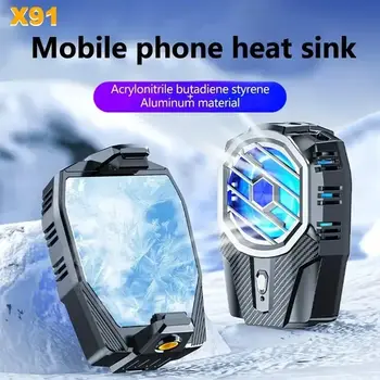 X91 Mobilní telefon Polovodičový Chladič Ventilátor 3 Převodové stupně Nastavitelný Zadní Clip Herní Chladič Pro IOS Android PUBG Chladič 10 nejlepší prodej mobilní chladič - №7