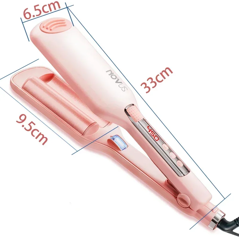 NOVUS 32 мм волнистые бигуди для волос French Egg Roll Head Waver Styler 6000 Вт с отрицательными ионами Быстрый нагрев 60 минут Автоматическое отключение щипцов для завивки волос