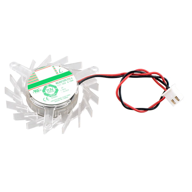MGA5012XR-O10 45mm diameter installation hole spacing 39x39x39mm DC12V 0.19A 2pin cooling fan for 7900 6600GT 8500 graphics card
