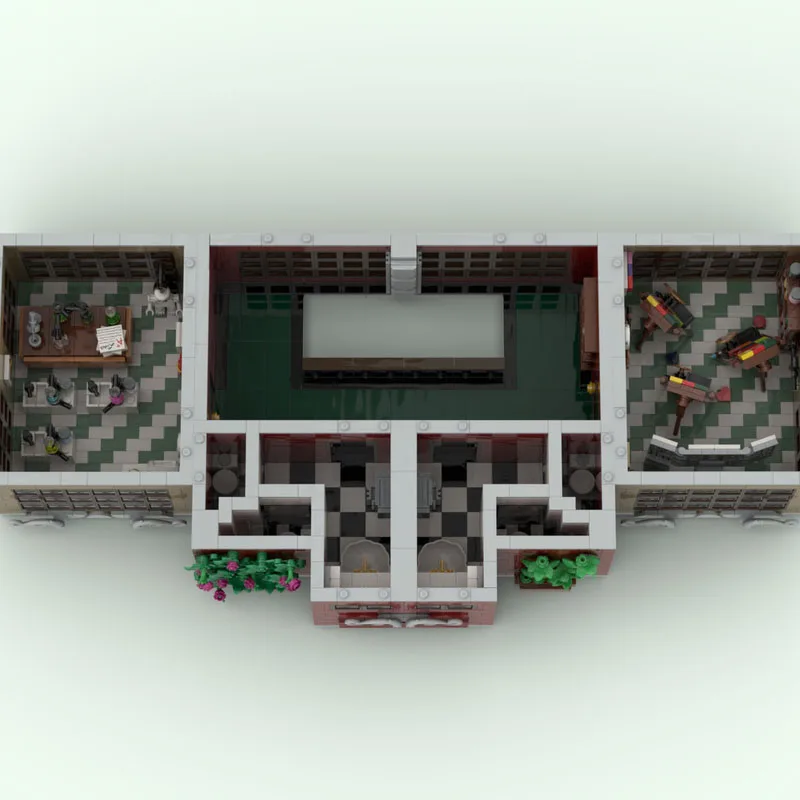 ใหม่ Moc Building Blocks Building รุ่น Smith โรงเรียนเทคโนโลยี Modular Building Blocks เทศกาลเด็กของขวัญของเล่น DIY ชุด