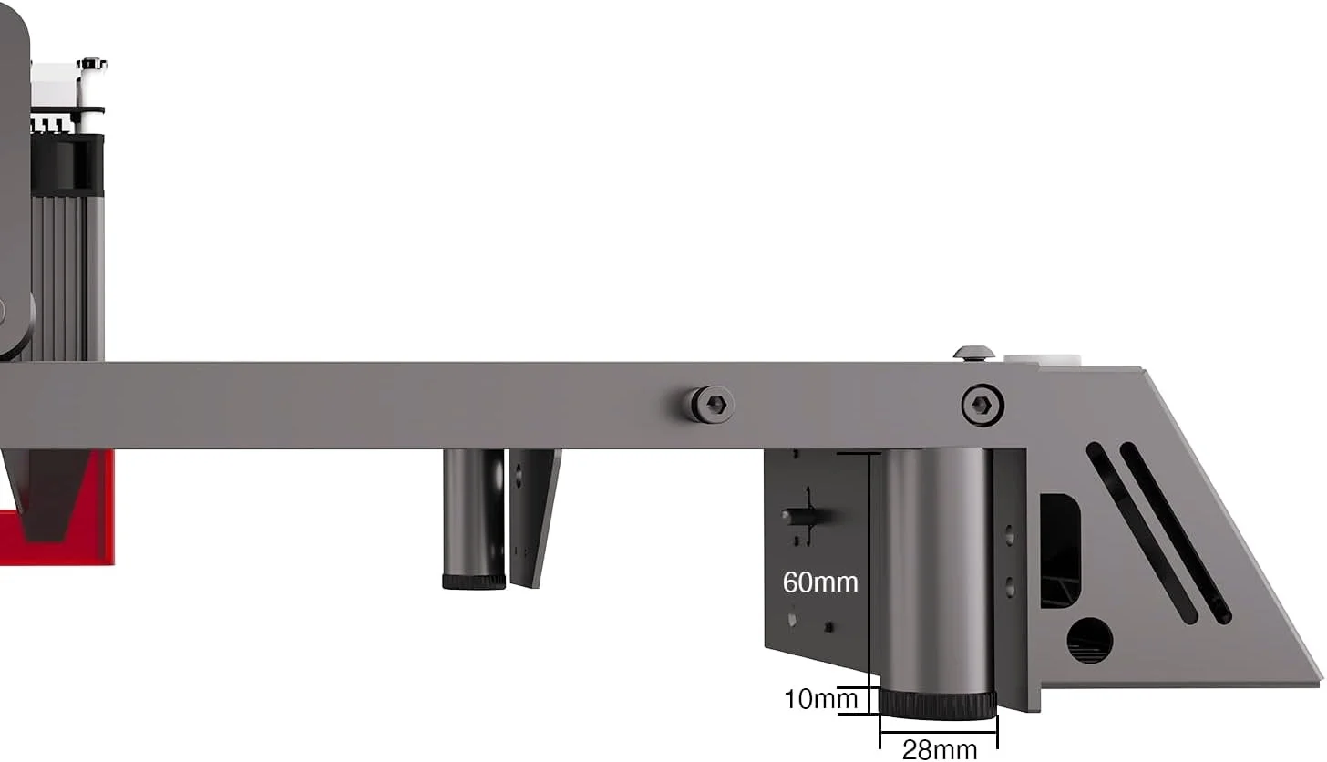 Incisore laser RAY5 da 20 W più lungo con kit Air Assist, rullo rotante 4 in 1 e sollevatore da 16 pezzi, oggetti cilindrici