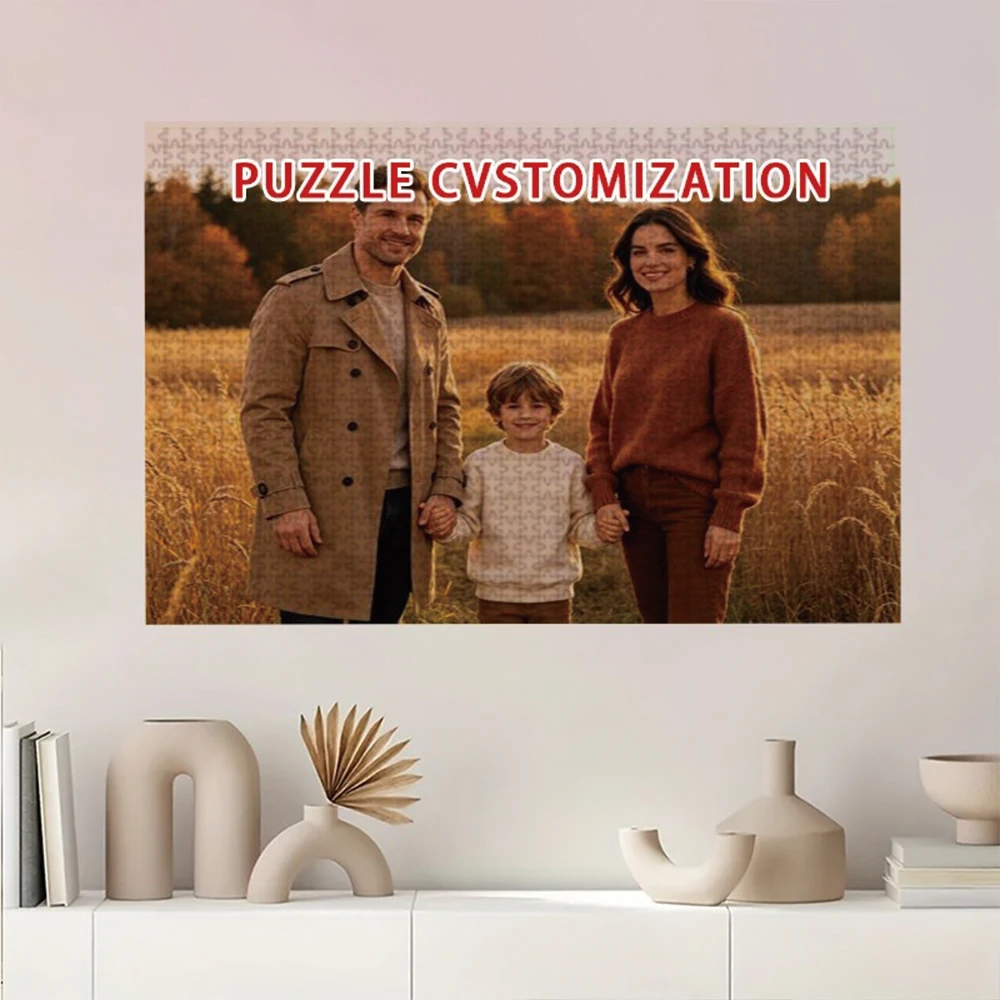 35/300/500/1015pcs Personalized Custom Photo Puzzle Family Photos for Adults Kids Toys Handmade Gifts