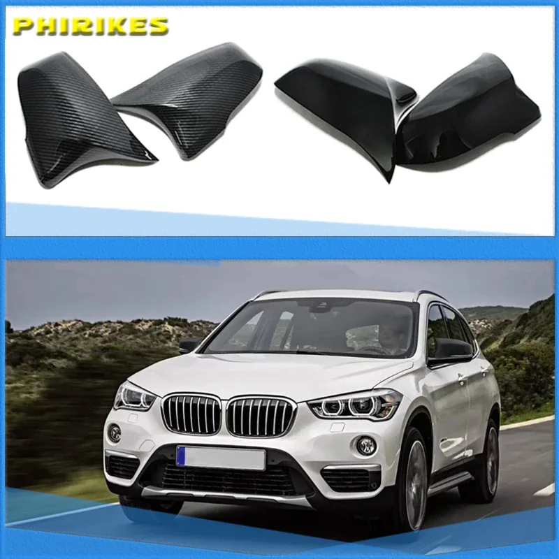 

Rearview For BMW 1 2 X1 X2 Z4 Series Side Wing Mirror Cover Cap F39 F45 F46 F48 F49 F53 G39 Carbon Fiber Black High Quality