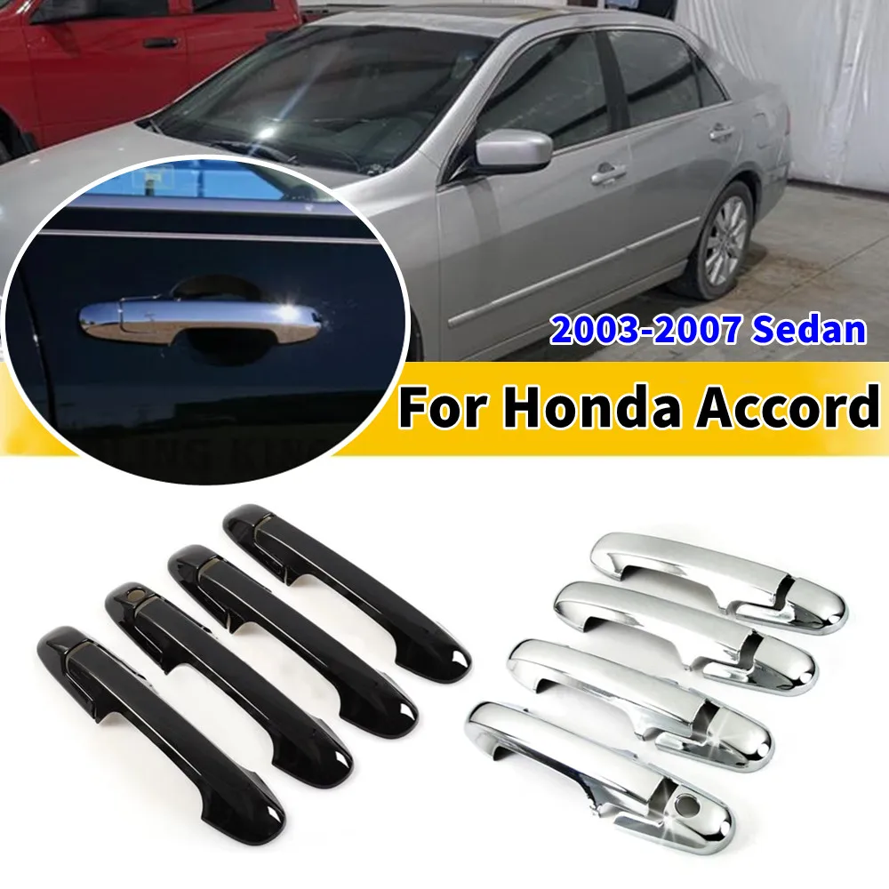 

Для Honda Accord Sedan 2003 2004 2005 2006 2007 автомобильная внешняя дверная ручка, крышка, наклейка, молдинг, накладка, защитные аксессуары