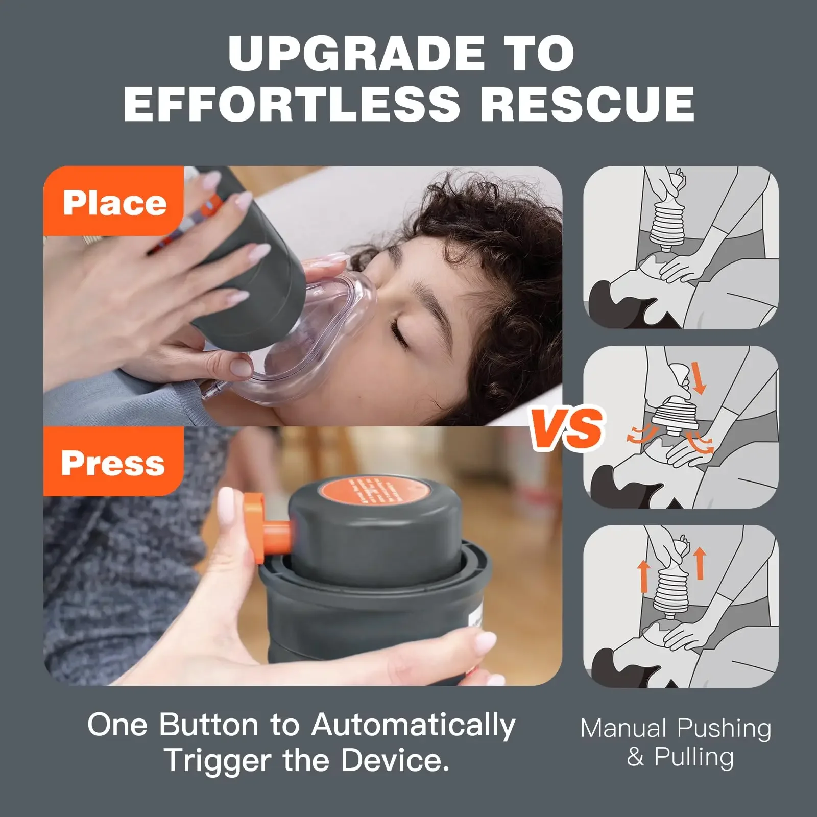 Automatic Choking Rescue Device for Kids and Adults Portable Anti Choking Device Strong Suction Home Emergency Respirelief Kit