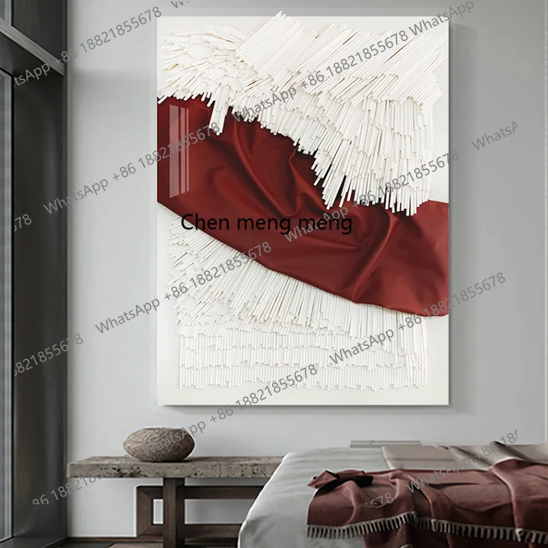 Moderne eenvoud, creatieve driedimensionale, decoratieve schilderkunst, bankachtergrond, muuringang, hangende schilderijen