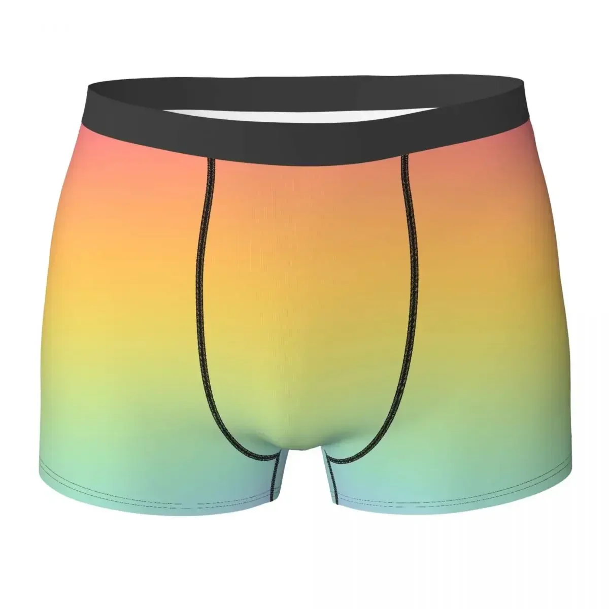 

Boxer Underpants Shorts Pastel Rainbow Ombre Panties Men's Ventilate Underwear for Homme Man Boyfriend Gift