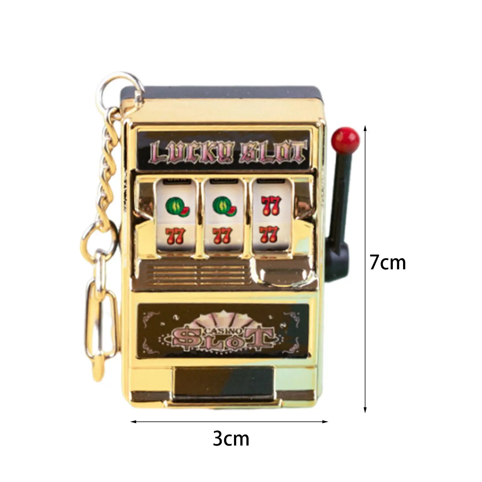 Mini Slot Machine Toy Birthday Gift Fillers Keyring Mini Arcade Game Toy Party Decoration for Women Children Boys Girls Men