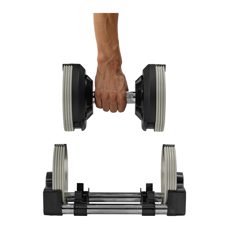 

Adjustable Rubber Coated Dumbbell Exercise Fitness Equipment Dumbbells Sports Fitness Body Shaping Dumbbells for Home Gym