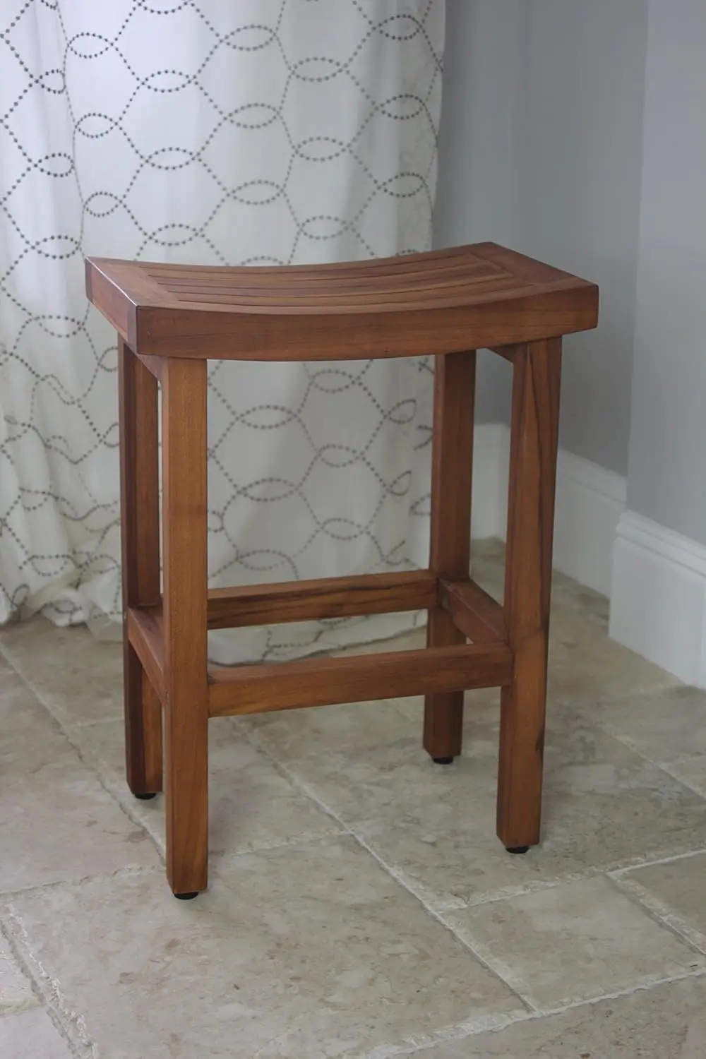 Patenteado Sumba Tall Teak Counter Stool, 24"
