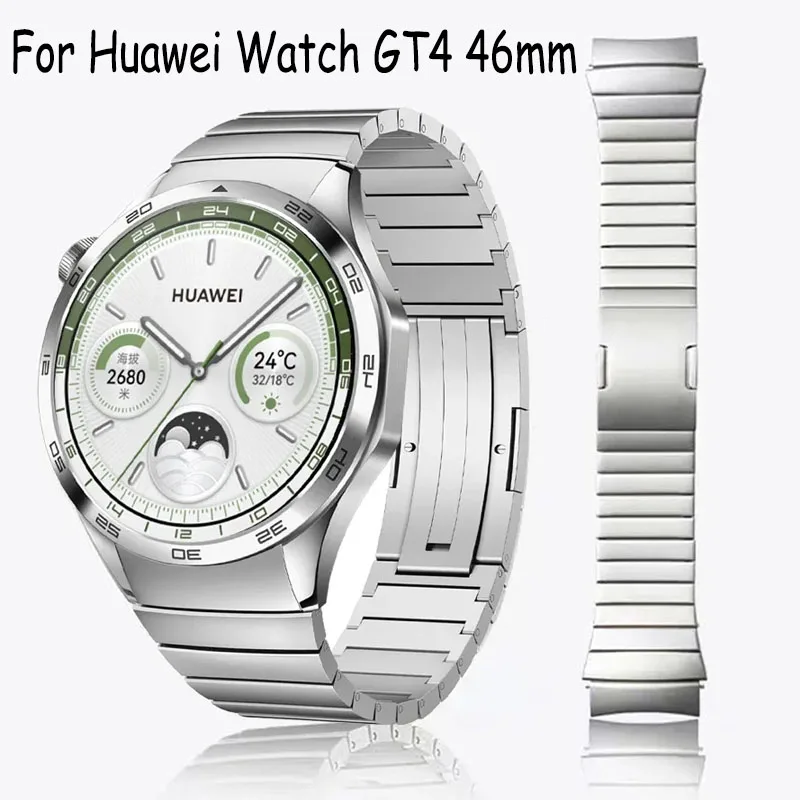 

22mm No Gaps Link Bracelet for Huawei GT4 46mm Metal Band for Huawei GT4 Replacement Strap Official Style Watchband Accessories