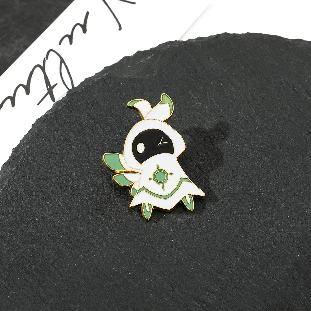 Game Genshin Impact Brooch Cute Cartoon Figure Ice Abyss Mage Badge Enamel Metal Brooch Clothing Backpack Pin Accessories Gifts