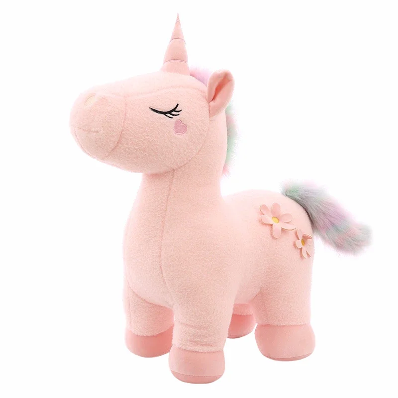 Large Size Unicorn Doll Kawaii Unicorn Plush Toy 30-70CM Soft Stuffed Animals Horse Doll Pillow Toy for Boy Girl Christmas Gifts